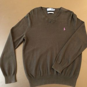 Black Polo by Ralph Lauren Mens V-Neck sweater